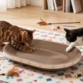 thumbnail image 5 of Cat Scratcher Cardboard Bed,2-in-1 Oval Cat Scratch Pad and Rest Mat,Elliptical Corrugated Cardboard Bed for Furniture Protection and Indoor Rest, 5 of 6