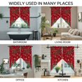 thumbnail image 3 of Christmas Tree Swag Valances for Windows 2 Pack, Kitchen Window Curtains 36 Inch Length, Red Winter Xmas Ball Berry Snowflakes Privacy Swag Curtains for Living Room/Bathroom with Rod Pocket 36"x36", 3 of 8