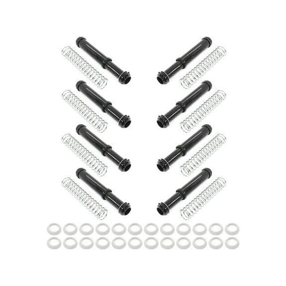 Push Rod Tube Set of 8 - Self-Adjusting - Nylon - Compatible with 1961 - 1978 Volkswagen Beetle 1962 1963 1964 1965 1966 1967 1968 1969 1970 1971 1972 1973 1974 1975 1976 1977