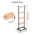 thumbnail image 3 of 4 Tier Champagne Wall Holder for Party, 16 Glasses Wooden Champagne Wall Stand Holds, Champagne Wall Flute Stand, Champagne Tower Stand Wine Rack Display Holder for Wedding and Party(Wooden), 3 of 9