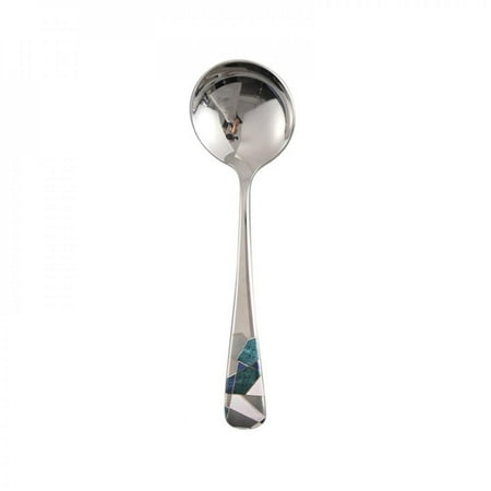 

Elaydool Stainless Steel Spoon Thickened Material Mirror Polished Home Kitchen