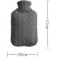 thumbnail image 2 of Bolsa de agua caliente de 2 l, funda de punto suave, bolsa de agua caliente para preservar el calor, funda de punto a prueba de explosiones para bolsa de agua caliente (blanco), 2 of 5