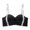 Black, variant on Women Wireless Bra, Non-Wired Push-Up Bra, Adjustable Lettered Straps Bra, Comfortable 3/4 Cup Underwear for Daily Wear Party