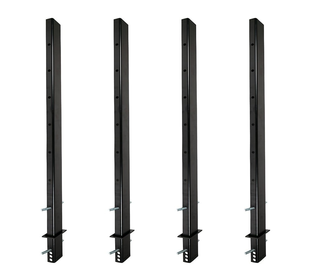 54" Adjustable C Channel Pipe Stake for Flatbed Trailer Hauler (4 Pack)