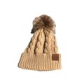 thumbnail image 2 of Minnieouse Gorro de lana con pompón para mujer, sombrero cálido decorativo, transpirable, protección para los oídos de invierno, sombreros femeninos, Sombreros Caqui Minnieouse AP013438-01, 2 of 6