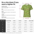 thumbnail image 4 of Bixox Men's Cute Green Frog Printed Short Sleeve Skinny Athletic T-Shirt, 4 of 6
