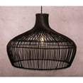 thumbnail image 3 of ELE Light & Decor Round Rattan Pendant Light with Adjustable Cord in Black, 3 of 8