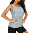 thumbnail image 2 of Lsque Funny Chicken Printed Workout Tank Tops for Women, Athletic Sports Tank Tops, Compression Sleeveless Dry Fit Shirts,Sleeveless Yoga Shirt-X-Large, 2 of 9