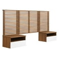 thumbnail image 5 of Modway Render Modern Wood Twin Headboard and Nightstands in Walnut, 5 of 8