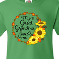 thumbnail image 4 of Inktastic My Great Grandma Loves Me with Sunflower Wreath Youth T-Shirt, 4 of 5