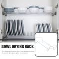 thumbnail image 5 of MLINS White Kitchen Dish Drying Rack with Bottle Holder and Drain Tray, Compact 35x13x8CM Storage Organizer for Countertop, 5 of 8