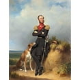 thumbnail image 3 of Jan Adam Kruseman 12x14 Black Modern Framed Museum Art Print Titled - Portrait of William II, King of the Netherlands (1839), 3 of 5