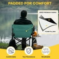 thumbnail image 7 of NAIZEA Heated Director Chair-Heated Camping Chair for Adult, Heated Outdoor Chairs, Oversized High Director Chairs with Side Table Pockets, Makeup Folding Fishing Seat Supports 550lbs, 7 of 7