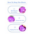 thumbnail image 7 of Goyunwell 3pcs Birthday Candles Flower Lotus Music Rotatable 2 Layers Candles Colorful Pink Blue, 7 of 7