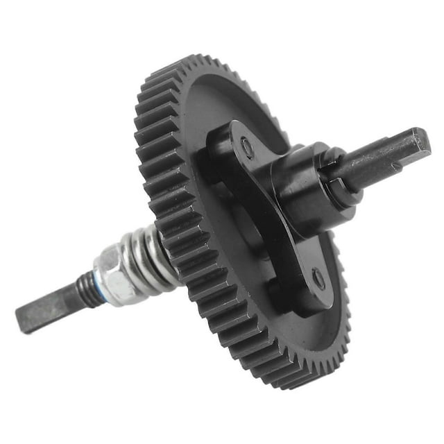 54T Spur Gear Complete Slipper Clutch Aluminum Steel Differential Slipper Clutch Assembly for Traxxas Slash 1/10 RC Cars Black