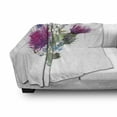 thumbnail image 3 of Dragonfly Soft Flannel Fleece Blanket, Summer Natural Meadow Herbs Bouquet Wild Thistles Chamomiles Watercolor Boho Art, Cozy Plush for Indoor and Outdoor Use, 50" x 60", Multicolor, by Ambesonne, 3 of 6