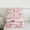 Pink White Brown, variant on 3-Piece Queen Size Comforter Set - Horse Floral Farm Print