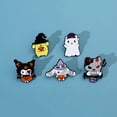 thumbnail image 2 of Sanrio-broche esmaltado de Hello Kitty, insignia de estilo oscuro Kawaii Kuromi, joyería para ropa, accesorios bonitos, regalos, 2 of 4