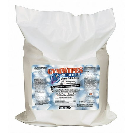 Antibacterial Gym Equipment Wipes Refill, 8