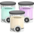 thumbnail image 1 of Swirl CREAMi Pint Containers and Lids, Compatible with NC700 NC701 Series Ninja Swirl Ice Cream & Soft Serve Makers, BPA-Free & Dishwasher Safe, XSK7PNTLD2, 3 Pack (Grey), 1 of 7