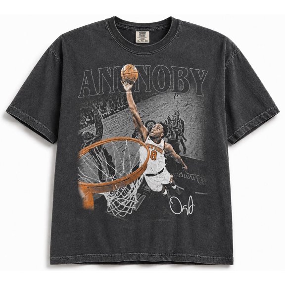CLOTEX The Hand Of OG Anunoby Basketball Vintage Comfort Colors Shirt, New York Basketball Tshirt, Black S