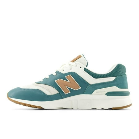New Balance Men's 997h V1 Sneaker, Sea Salt/New Spruce/Walnut, 11