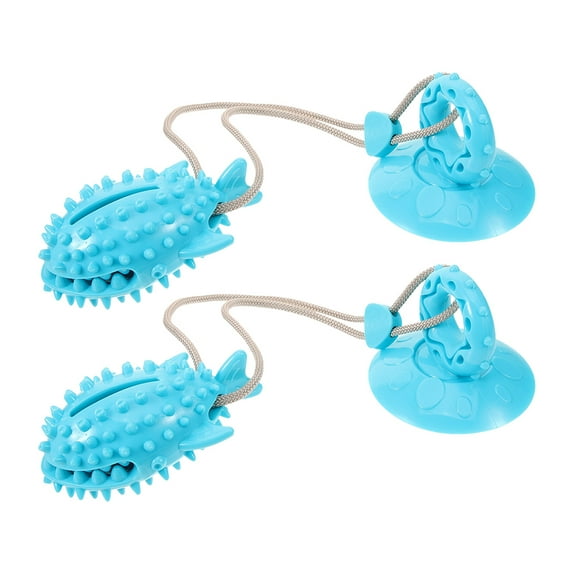 MLINS 2pcs Suction Cup Dog Tug Toy Interactive Dog Toy Dog Food Dispensing Toys