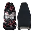 thumbnail image 6 of FOR U DESIGNS Butterfly Rose Pearl Print Car Seat Covers Breathable 2 Pcs Front Interior Sets Replacement Auto Seat Protector Car Accessories Decor Universal Fit Most Vehicles, 6 of 7