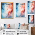 thumbnail image 4 of Designart "Tachisme Drift of Fire and Ice II" Abstract Canvas Wall Art - Modern Red Tachisme Entryway Wall Art, 4 of 6