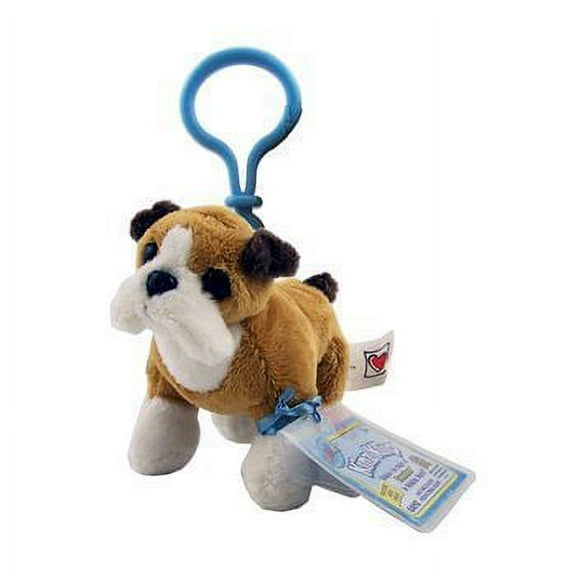 Webkinz Kinz Klip Bull Dog Plush Feature Code Enclosed