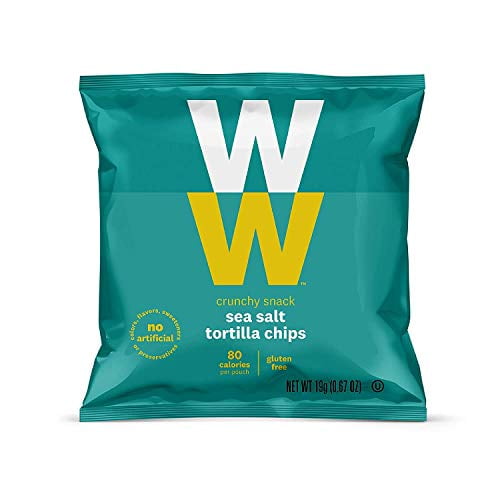 WW Sea Salt Mini Tortilla Chips 2 SmartPoints 1 Box (24 count total