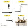 thumbnail image 2 of Toyvian 2Pcs Plant Hanger Brackets Metal Black for Wall Mount and Ceiling Hanging Planters, 2 of 10