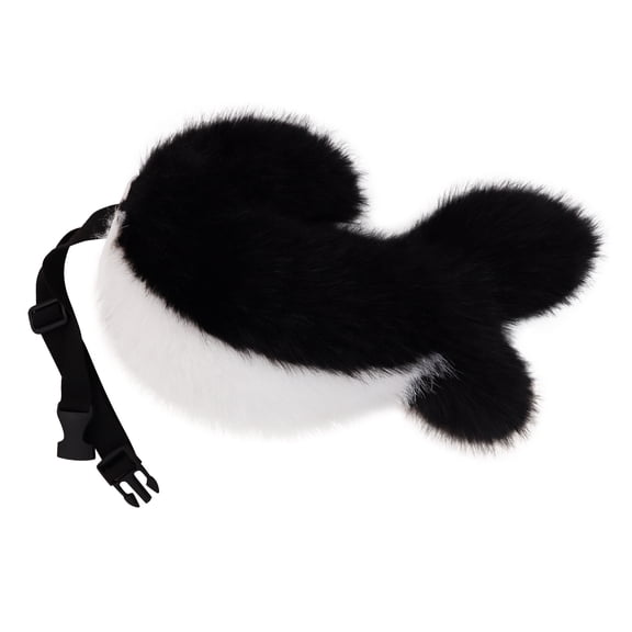 Anime Furry Dog Fox Tail Costume Accessory,Halloween Plush Fursuit Animal Theme Dog Fox Wolf Tails Outfit