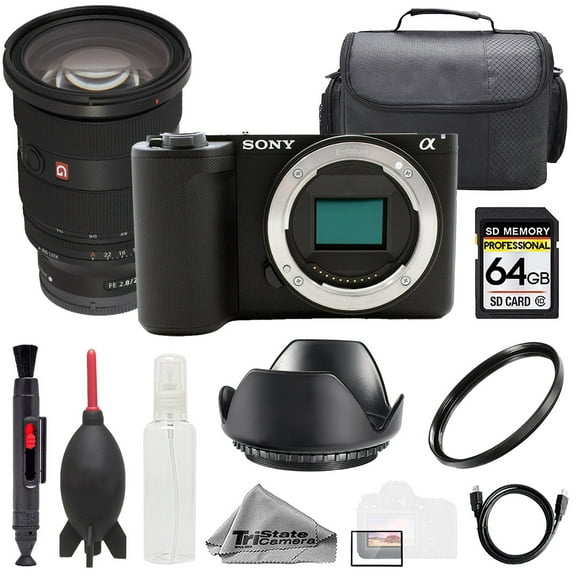 Sony ZV-E10 II Black   FE 24-70mm GM II Lens  64GB   Bag  UV Filter- Basic Kit (International Version)
