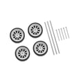 thumbnail image 1 of 1:64 Scale Diecast Racing Model Car Wheel & car model wheels Tire Set Accessories Style A, 1 of 9