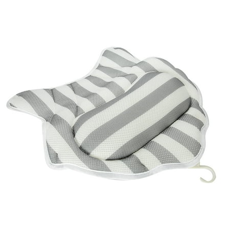 Hurrise Breathable Mesh Home Spa Bath Pillow With 6 Suction Cups