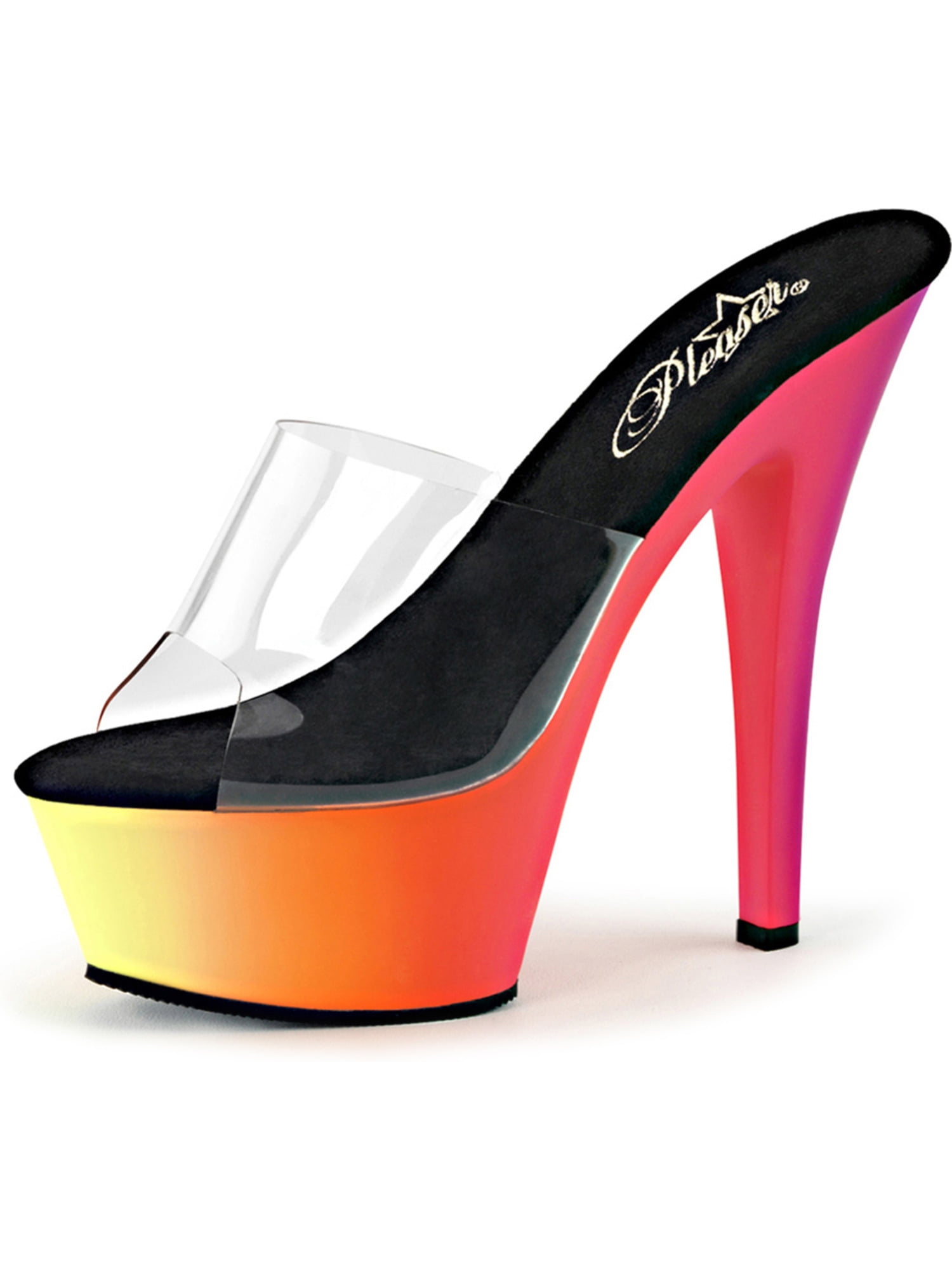 high heels neon