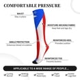 thumbnail image 4 of Pr Puerto Rico Flag Compression Socks Circulation Running Athletic Sports for Women Men, 4 of 8