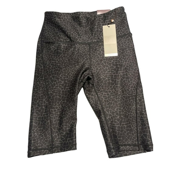 CALIA Women’s High Rise Bike Shorts10in Inseam XS Calia Essential Collection Mosaic Pure Black