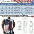 thumbnail image 3 of HCNTES US Flag Tank Top Mens 4th Of July Shirt Patriotic USA Sleeveless Graphic Muscle Shirts Summer Workout Gym Funny Tanks men shorts  under $5.00(4XL,Khaki), 3 of 4
