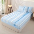 thumbnail image 2 of Homewish Baseball Love Kid Zipper Full Size Comforter Sets with Fitted Sheet and 2 Pillowcases, Blue Cartoon Theme Zipper Bedding Set, Reversible, 4pcs, 2 of 6