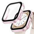 thumbnail image 3 of Vidrio + cubierta para la serie de estuches de Apple Watch 8 7 6 5 4 se 44 mm 40 mm 41 mm 45 mm Protector de pantalla de borde recto Accesorios para Apple Watch, 3 of 5