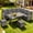 Gray, variant on Melocadol 6 Piece Patio Sectional Set, Outdoor Conversation Furniture Set with 2 Sofas, 2 Ottoman, Table, Perfect for Patio, Deck or Poolside, Gray Wicker and Gray Cushions