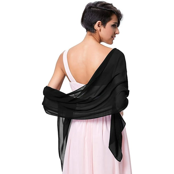 Black shawl for dress hotsell