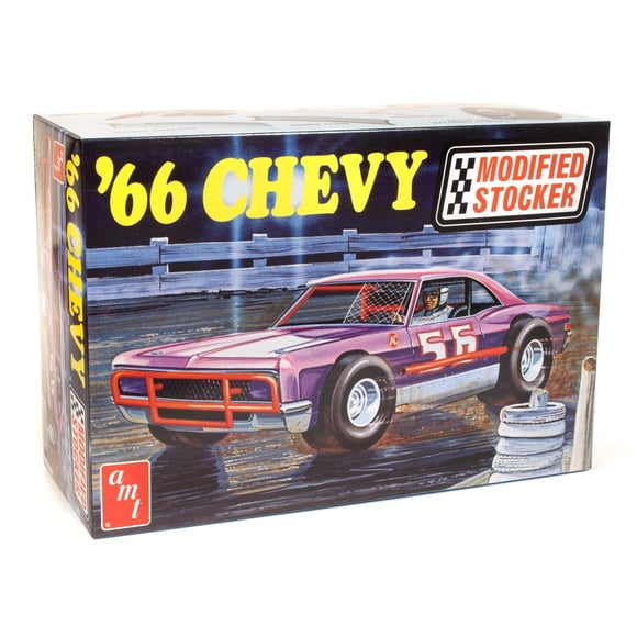Kit de modelismo AMT Chevy Impala Modified Stocker 1966 1/25