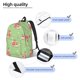 thumbnail image 3 of Disketp Cute Poodle Dog print Canvas Backpack Lightweight Travel Daypack Student Rucksack Laptop Backpack-Medium, 3 of 5