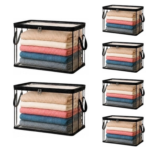 6 Pack Oversized Moving Bags with Reinforced Handles, Heavy-Duty Storage Tote for Clothes, Moving Supplies