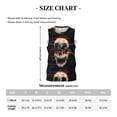 thumbnail image 4 of Rocae Glitch Screaming Skull for Men's Basketball Jersey Lightweight and Breathable Athletic Tank Top,Quick-Drying Sports Jersey Small, 4 of 9