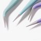 thumbnail image 3 of Tweezers Set - Precision Tweezers - Slant And Pointed Tweezers - Tweezers For Eyebrows - Stainless Steel Tweezer Kit-Purple, 3 of 4