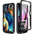 thumbnail image 3 of Nagebee Phone Case Compatible for Motorola Moto G 5G (2022) with [Built-in Screen Protector], Full-Body Protective Shockproof Rugged Bumper Cover, Impact Resist Durable Case (Yellow/Blue), 3 of 5